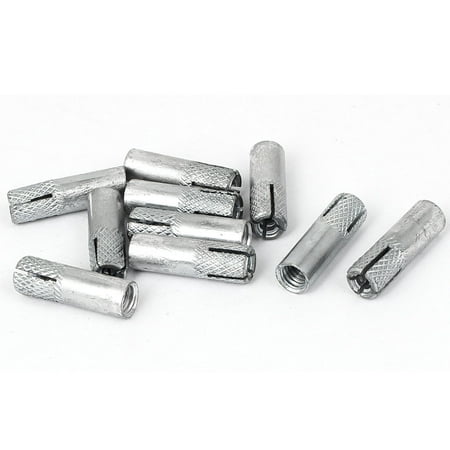 

25mm Long Metal M6 Threaded Expansion Bolt Sleeve Anchors Tool 10pcs