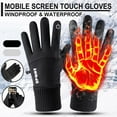thumbnail image 3 of CHUANK BetterZ Winter Warm Waterproof Windproof Non-Slip Touch Screen Gloves Outdoor Equipment Linen Grey L, 3 of 13