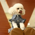 thumbnail image 6 of Pet Cotton Cowboy Clothes for Dog Girls, Small Medium Dog Bubble Bowknot Skirt, 6 of 8