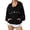 Black, variant on Quarter Zip Pullover Women Windbreaker Jacket Running Hiking Outdoor Pullover with Pocket Rice Color M