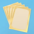 thumbnail image 1 of HAMPPLIES 12 Sheets Blank Certificates Paper Golden Text Standard A4 Employees, 1 of 7