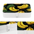 thumbnail image 4 of Banana Travel Organizer Decorative Box Earring Holder PU Leather with Removable Compartment Portable Display Case, 4 of 6
