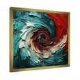thumbnail image 5 of Designart "Majestic Motion Spiral In Red And Blue II" Abstract Spirals Picture Framed Wall Art Living Room, 5 of 5