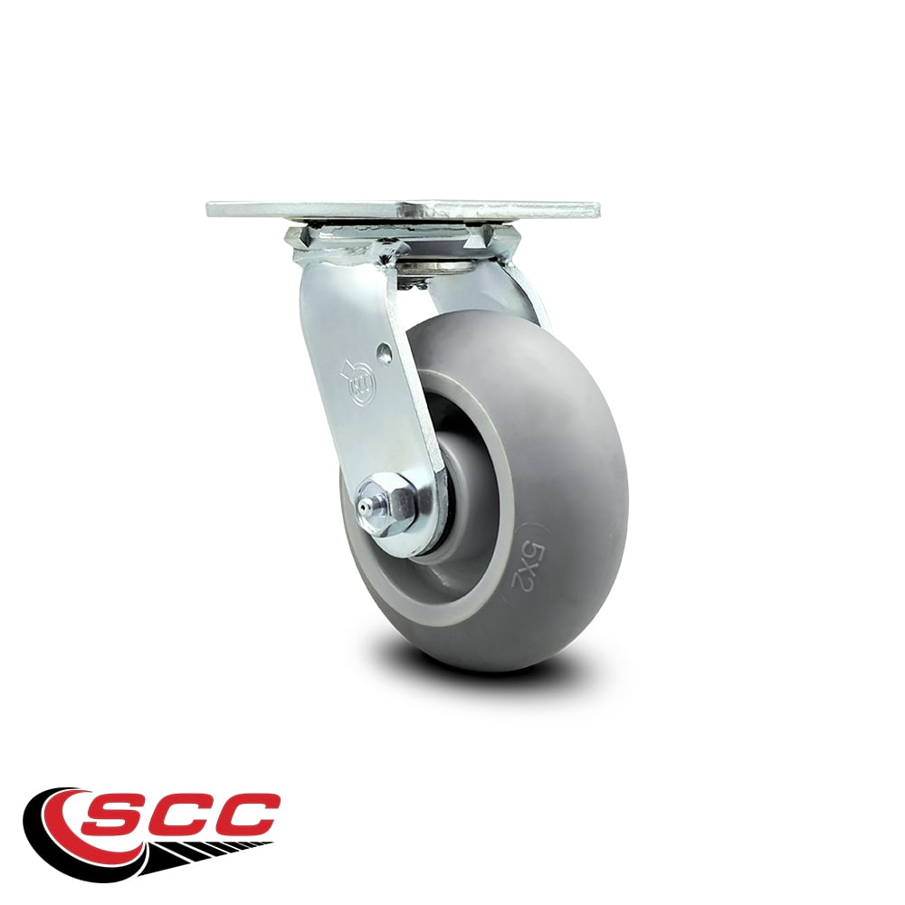 5 Inch Thermoplastic Rubber Wheel Swivel Caster with Roller Bearing SCC