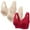 Red, variant on Lovskoo 2024 3PC Women's Plus Size Front Closure Wirefree Jacquard Back Support Posture Bra Solid Color Soft Cotton Bra Red-L