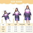 thumbnail image 4 of FORMRS Wearable Blanket Hoodie with Sleeves for Kids Cozy Flannel Sweatshirt, Pink Road, 4 of 7