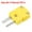 Yellow, variant on K Type Thermocouple Wire Connectors Male Plug Adapter High Temperature 220゜C(428゜F) Green