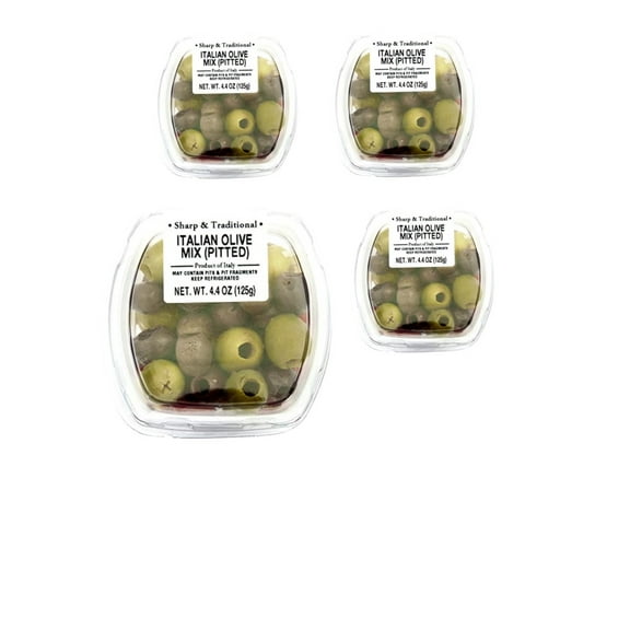 Fresh Pack Italian Pitted Olives Mix (4 Pack)