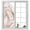 Brown, variant on Cream Fronds Window Privacy Film, Rustic Beige Leaf Plant Linen Texture Farmhouse Botanical Frosted Glass Window Clings Static Cling UV Heat Blocking Reusable Door Sticker for Bathroom 17.7x39.3 Inch