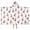 Cow and Strawberry White Pattern, variant on Cow and Text White Pattern Hooded Bath Towel Wrap for Teens Ages 3 To 12, Soft Lightweight Quick Dry Microfiber Bath Beach Pool, 60"x35"