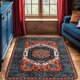 thumbnail image 3 of Sonoro Kate Alfombras 2x3 para Salón Recámara, Alfombra Interior Boho Antideslizante Lavable a Máquina, Rojo-azul, 3 of 7