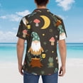 thumbnail image 6 of Bixox Men's Hawaiian Shirts Men's Gnome Insect Frog Print Short-Sleeve Shirt-Large, 6 of 8