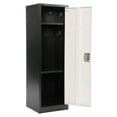 thumbnail image 3 of AdirOffice ALHI62901BW Steel Storage Locker, 1 Tier, 15 x 15 x 48 in., Black Body & White Doors, 3 of 6