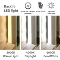 thumbnail image 3 of Dyconn Faucet Edison Tri-Color Wall Mounted Backlit LED Bathroom Mirror with Touch ON/OFF Dimmer & fog free Function (30"W X 36"H) Tempered Glass, 3 of 6