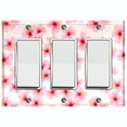 thumbnail image 1 of Metal Light Switch Plate Cover Japanese Sakura Flower Pink White Wallpaper FLW042, 1 of 13