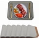 thumbnail image 1 of Artificial Leather Placemats Set of 6, Two Colors Washable PU Placemats, Stain Resistant, Heat Resistant, Non-Slip and Easy to Clean, Suitable for Kit, 1 of 3