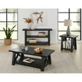 thumbnail image 3 of Bowery Hill Mid-Century 55" Solid Wood Sofa Table Black Stain, 3 of 8