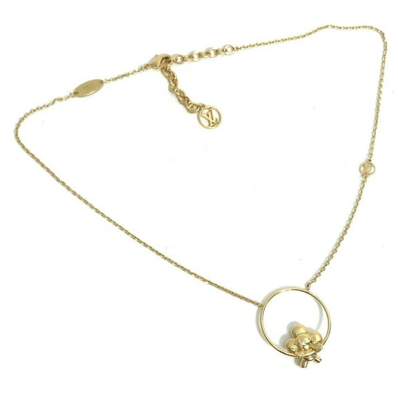 Pre-Owned LOUIS VUITTON M00799 Vivienne Swinging Chain Necklace, Women's, Gold (Good)