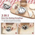 thumbnail image 4 of [13 Pieces Upgraded] 6 Pieces Ravioli Maker Cutter Stamp Set With Wooden Handle Four Shapes And 7 Pieces Stainless Steel Dumplings Maker Three Sizesfo, 4 of 4
