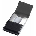 thumbnail image 3 of Visol  Carlisle Black Leather and Stainless Steel Business Card Case, 3 of 3
