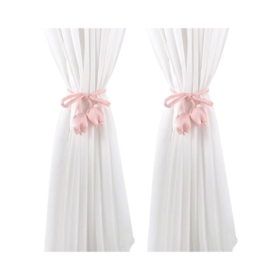 Zeiwohndc French Type Window Tiebacks Versatiled Washable Polyester Home Decoration