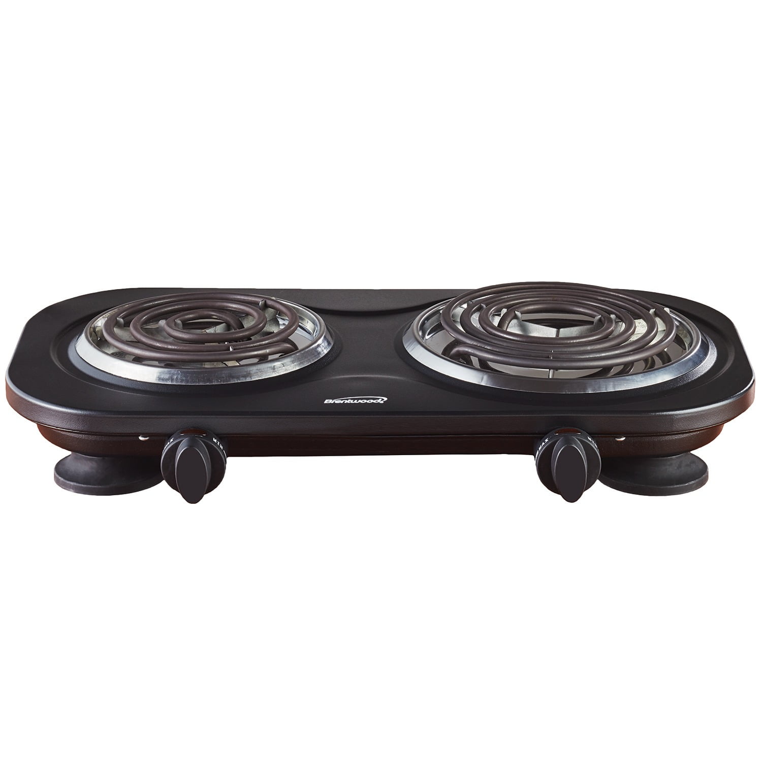 Brentwood Electric 1500W Double Burner in Black