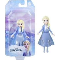 Disney Frozen Elsa Small Doll in Travel Look, Posable with Removable Cape & Skirt