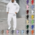 thumbnail image 5 of ERkkoi Men's Sweatsuits Set 2 Piece Hoodie Outfit Jogging Tracksuits for Men Casual Athletic Long Sleeve Pullover Suit Set Light Pink M, 5 of 5