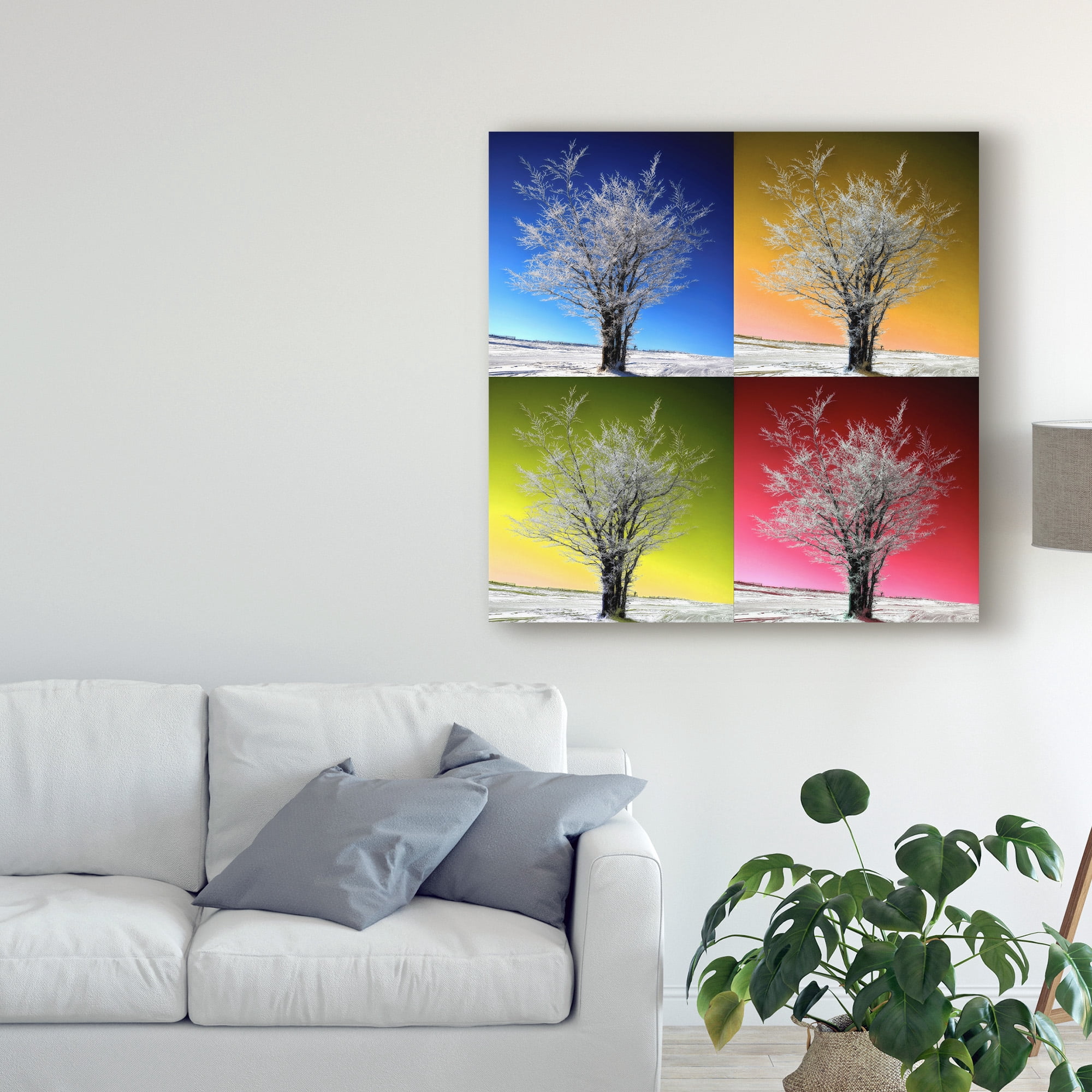 Trademark Fine Art 'Tree Color Panels' Canvas Art by Philippe Sainte-Laudy