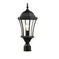 thumbnail image 4 of 522PHM-BK-Z-Lite-Wakefield - 1 Light Outdoor Post Mount Lantern in Fusion Style - 9.5 Inches Wide by 22 Inches High, 4 of 5