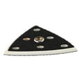 thumbnail image 4 of Pad Sanding Pad - 1pc - 6 Holes - 95x95x95mm - Backing Pad - For Sander - Hook & Loop - Triangle Sanding Pad New, 4 of 9