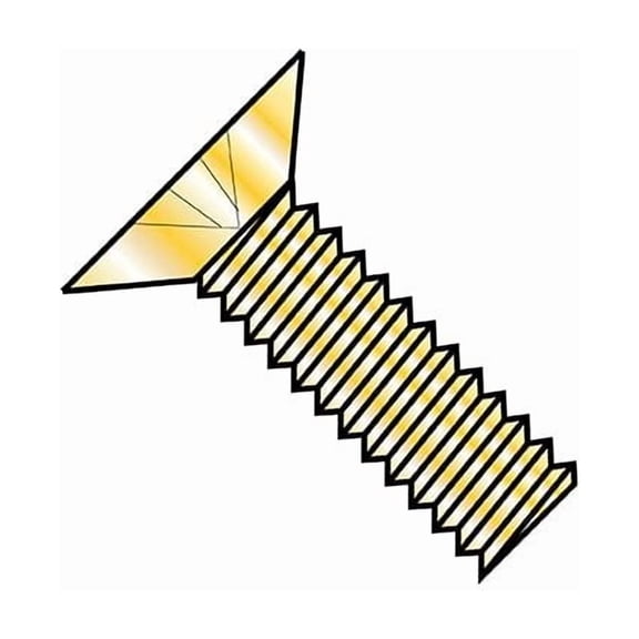 #6-32 x 1 in Phillips Flat Machine Screw, Cadmium Steel, 5000 PK