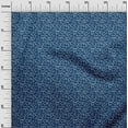 thumbnail image 4 of oneOone Cotton Cambric Navy Blue Fabric Leaves Sewing Material Print Fabric By The Yard 56 Inch Wide, 4 of 4