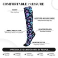 thumbnail image 2 of Sikiie Blue Skull Flower 1 Pairs Compression Socks for Men and Women 15-20 mmHg Running Support Socks, 2 of 7