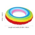 thumbnail image 2 of 80cm Thicken Swim Ring Double Layers Inflated Swim Ring Water Floating Ring Colorful, 2 of 8