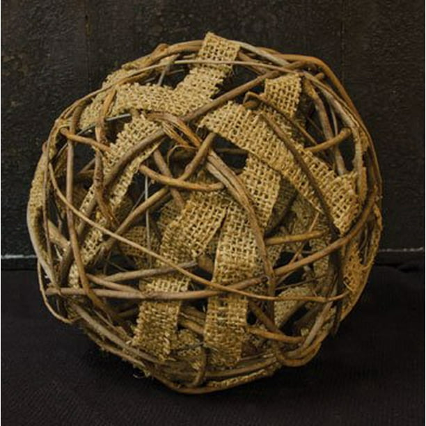 Rustic Burlap Strip Amp Amp Twig Ball Country Primitive Da Ae A A A A A A A A Ae A A A A A A A C Cor Walmart Com Walmart Com