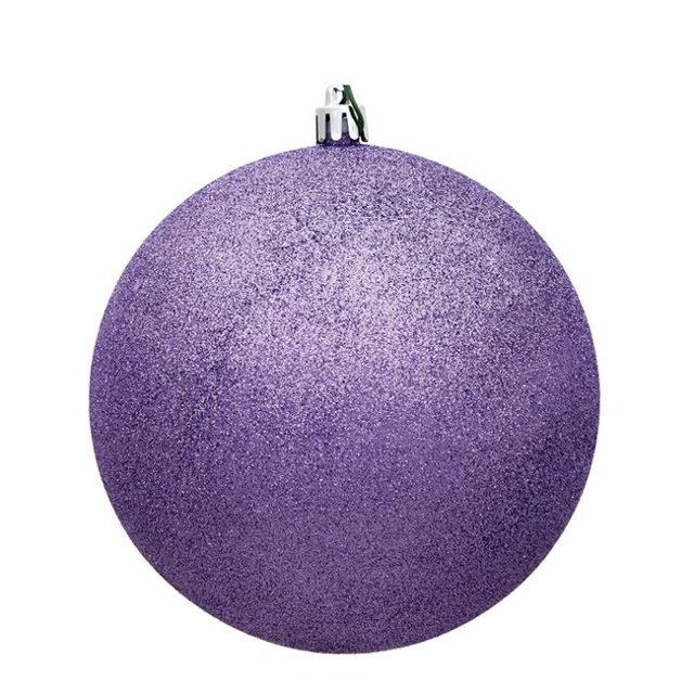 Vickerman N592086DG Boule de Noël 8 Po. Lavande Pailletée avec Capuchon Percé