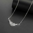 thumbnail image 4 of Stainless Steel Witchcraft Celtics Knot Long Chain Wings Necklace for Men Women Steel Color Geometry Jewelry Party Gift, 4 of 5