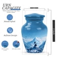 thumbnail image 2 of Gramophone Miniature Cremation Urns For Adult Ashes Female - Small Keepsake Urns For Adult Male - Tiny Urn For Human Ashes For Man And Woman - Blue Mini Urn For Mother & Father 3 Inch, 2 of 7