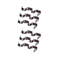 thumbnail image 1 of Brown 2 de 6 Soportes de Barra de Cortina Doble para Cortinas de Metal Ajustables para, 1 of 8