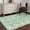 Green, variant on Area Rug for Living Room, Blue Geometric Non-Slip Indoor Large Carpet for Bedroom/Dining Room, Watercolor Chevron Abstract Washable Low-Profile Rectangle Floor Runner Rugs - 6 x 9 Ft
