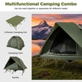 thumbnail image 6 of Biotree 2-Person Foldable Off-Ground Camping Cot Tent with Pop Up Shelter and Wheeled Carry Bag, Green, 6 of 10