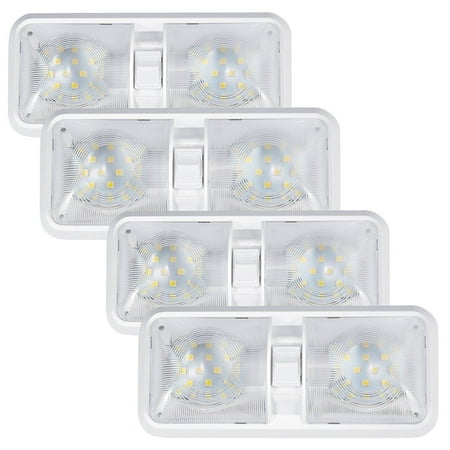 - Kohree 12V Led RV Ceiling Dome Light RV Interior Lighting for Trailer Camper with Switch, White (Pack of 4)