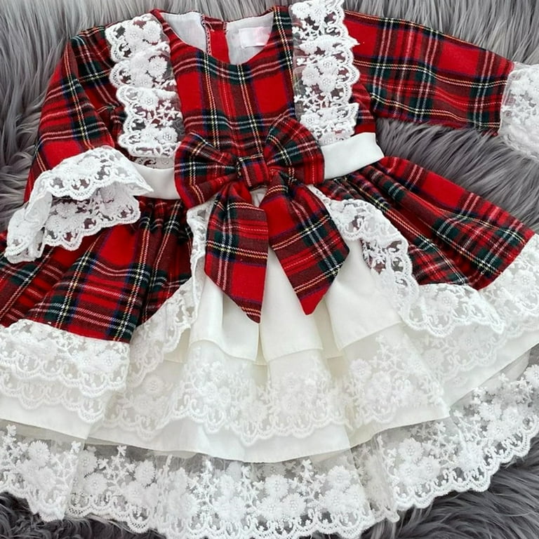 Baby tartan store christmas dress