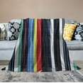 thumbnail image 2 of COMIO  Mexican Blankets Bulk, Mexican Striped Throw Blanket Colorful Authentic Serape Blanket Mexican Beach Blanket Yoga Blanket Picnic Blanket for Home Office Outdoor Car Park Camping, 2 of 6