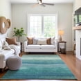 thumbnail image 6 of Addison Rugs Mayfield Premium Machine Washable Transitional Stripes Turquoise Rectangle Rug, 10' x 14', 6 of 6