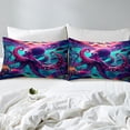 thumbnail image 3 of Erosebridal Housse de Couette Animal Pieuvre Jumeau, Literie Thème Mer Taille Jumeau, Décor Océan, Réversible, Légère, 2 Pcs (Sans Couette), 3 of 7