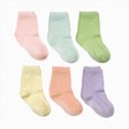 thumbnail image 4 of CAUYDY Little Kids Girl Socks Set 6PC Preemie Grip Crew Socks for Baby Girls 0 3 6 9 12 Months Fall Winter Spring Sizes 0-1 Years, 4 of 4