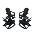 thumbnail image 5 of WestinTrends Tuscany Outdoor Rocking Adirondack Chair (Set of 4), Black, 5 of 10