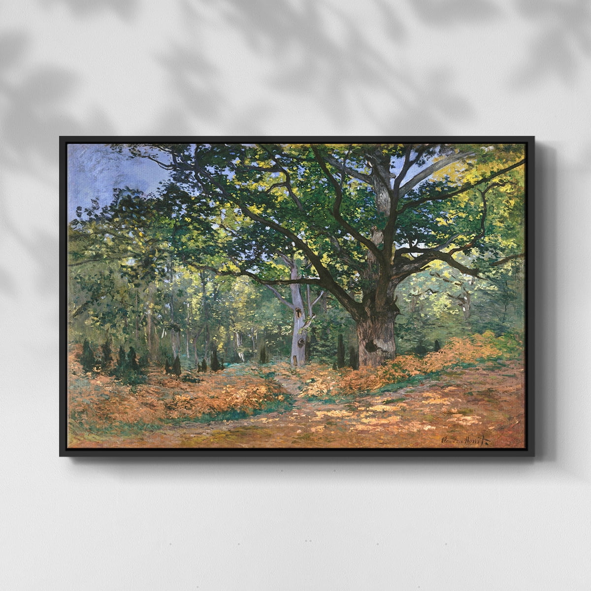 Vintage Landscape-CCXLIII By Wexford Home Framed in Black Wood Gallery Wrapped Canvas 25 in. x 37 in.